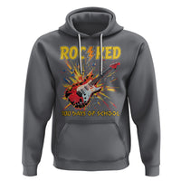 100th Day Of School Hoodie I Rocked 100 Days Funny Rock Lover Guitar - Wonder Print Shop