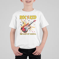 100th Day Of School T Shirt For Kid I Rocked 100 Days Funny Rock Lover Guitar - Wonder Print Shop