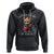 100th Day Of School Hoodie I Rocked 100 Days Funny Cat Play Guitar Rock Lover - Wonder Print Shop