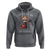 100th Day Of School Hoodie I Rocked 100 Days Funny Cat Play Guitar Rock Lover - Wonder Print Shop
