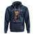 100th Day Of School Hoodie I Rocked 100 Days Funny Cat Play Guitar Rock Lover - Wonder Print Shop