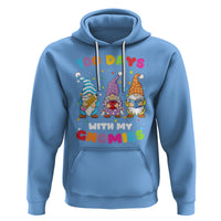 100th Day Of School Hoodie 100 Days With My Gnomies Smarter - Wonder Print Shop