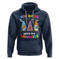 100th Day Of School Hoodie 100 Days With My Gnomies Smarter - Wonder Print Shop