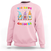 100th Day Of School Sweatshirt 100 Days With My Gnomies Smarter - Wonder Print Shop