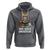 100th Day Of School Hoodie 100 Days Smarter Funny Kitty Cat Reading Book - Wonder Print Shop