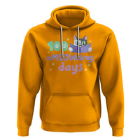 100th Day Of School Hoodie 100 Ameowzing Days Cute Cat Reading Book - Wonder Print Shop