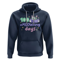 100th Day Of School Hoodie 100 Ameowzing Days Cute Cat Reading Book - Wonder Print Shop