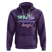 100th Day Of School Hoodie 100 Ameowzing Days Cute Cat Reading Book - Wonder Print Shop