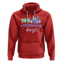 100th Day Of School Hoodie 100 Ameowzing Days Cute Cat Reading Book - Wonder Print Shop