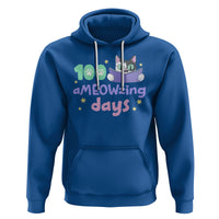100th Day Of School Hoodie 100 Ameowzing Days Cute Cat Reading Book - Wonder Print Shop