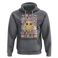 In My 100 Days Of School Era Retro Groovy Hoodie - Wonder Print Shop