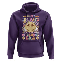 In My 100 Days Of School Era Retro Groovy Hoodie - Wonder Print Shop