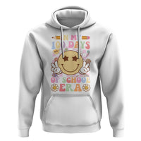 In My 100 Days Of School Era Retro Groovy Hoodie - Wonder Print Shop