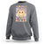 In My 100 Days Of School Era Retro Groovy Sweatshirt - Wonder Print Shop