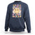 In My 100 Days Of School Era Retro Groovy Sweatshirt - Wonder Print Shop