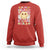 In My 100 Days Of School Era Retro Groovy Sweatshirt - Wonder Print Shop
