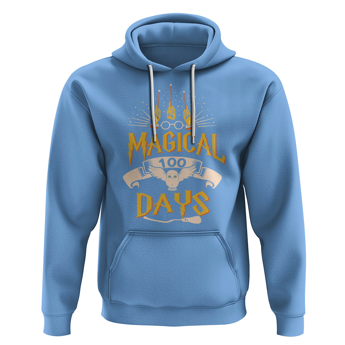 Magical 100 Days Of School Magic Owl Hoodie - Wonder Print Shop