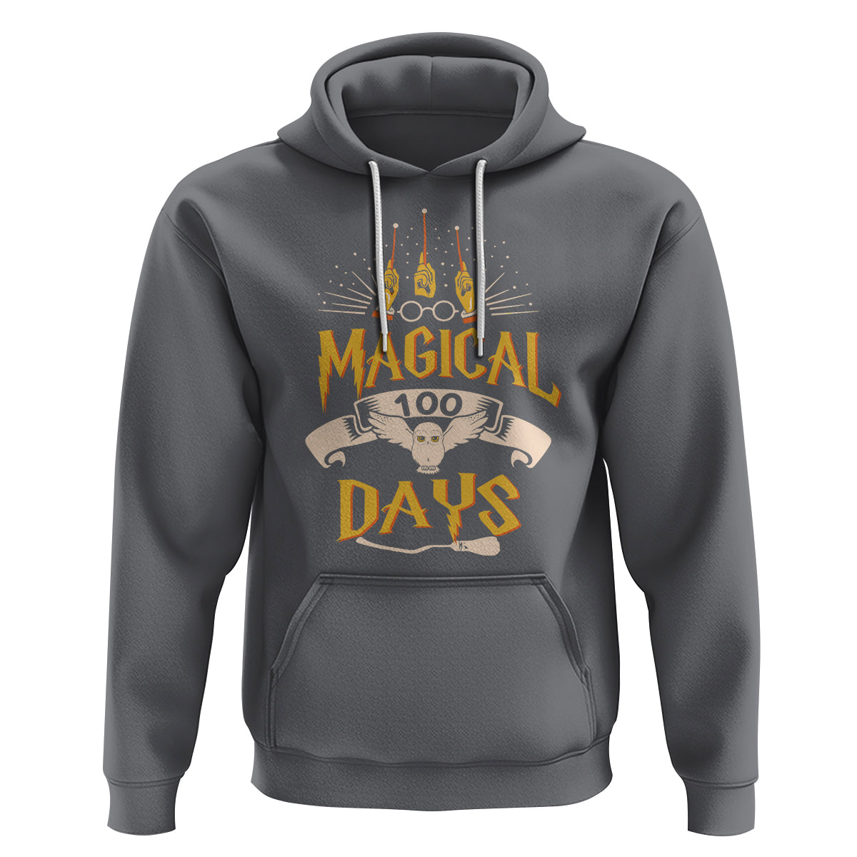 Magical 100 Days Of School Magic Owl Hoodie - Wonder Print Shop