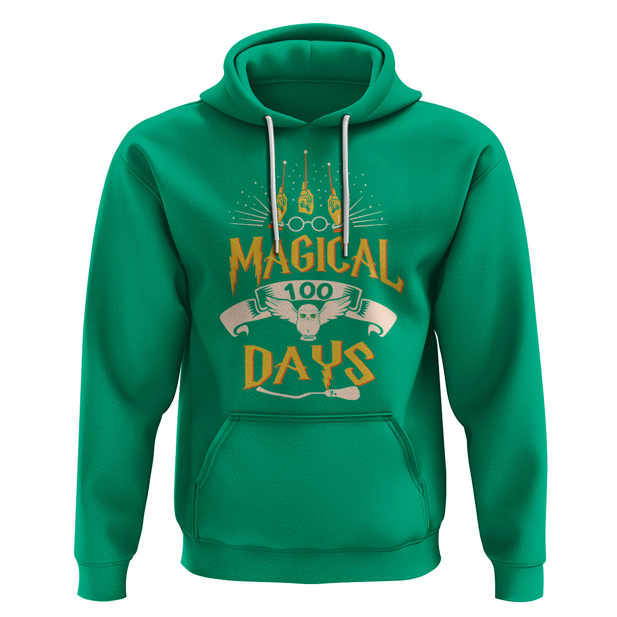 Magical 100 Days Of School Magic Owl Hoodie - Wonder Print Shop