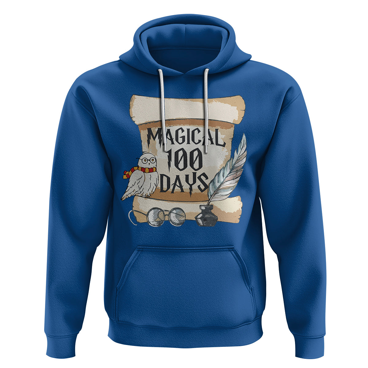 Magical 100 Days Of School Vintage Letter Magic Owl Hoodie - Wonder Print Shop