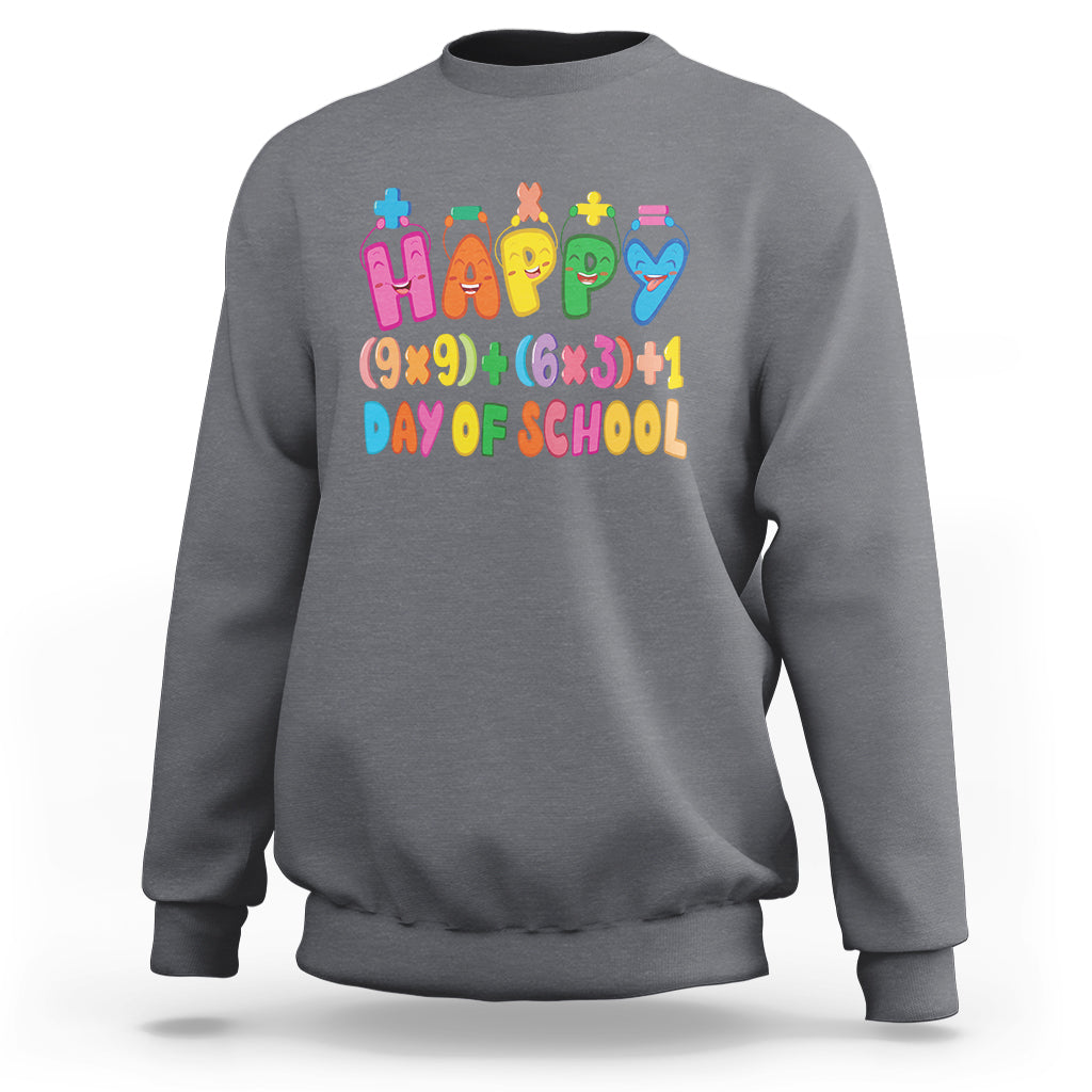 Math Formula 100 Days Of School Funny Math Teacher Sweatshirt - Wonder Print Shop