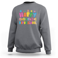Math Formula 100 Days Of School Funny Math Teacher Sweatshirt - Wonder Print Shop
