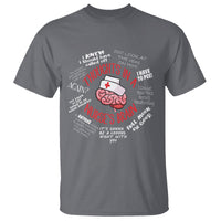 Funny Nurse T Shirt Thought In A Nurse's Brain - Wonder Print Shop