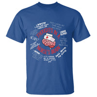 Funny Nurse T Shirt Thought In A Nurse's Brain - Wonder Print Shop