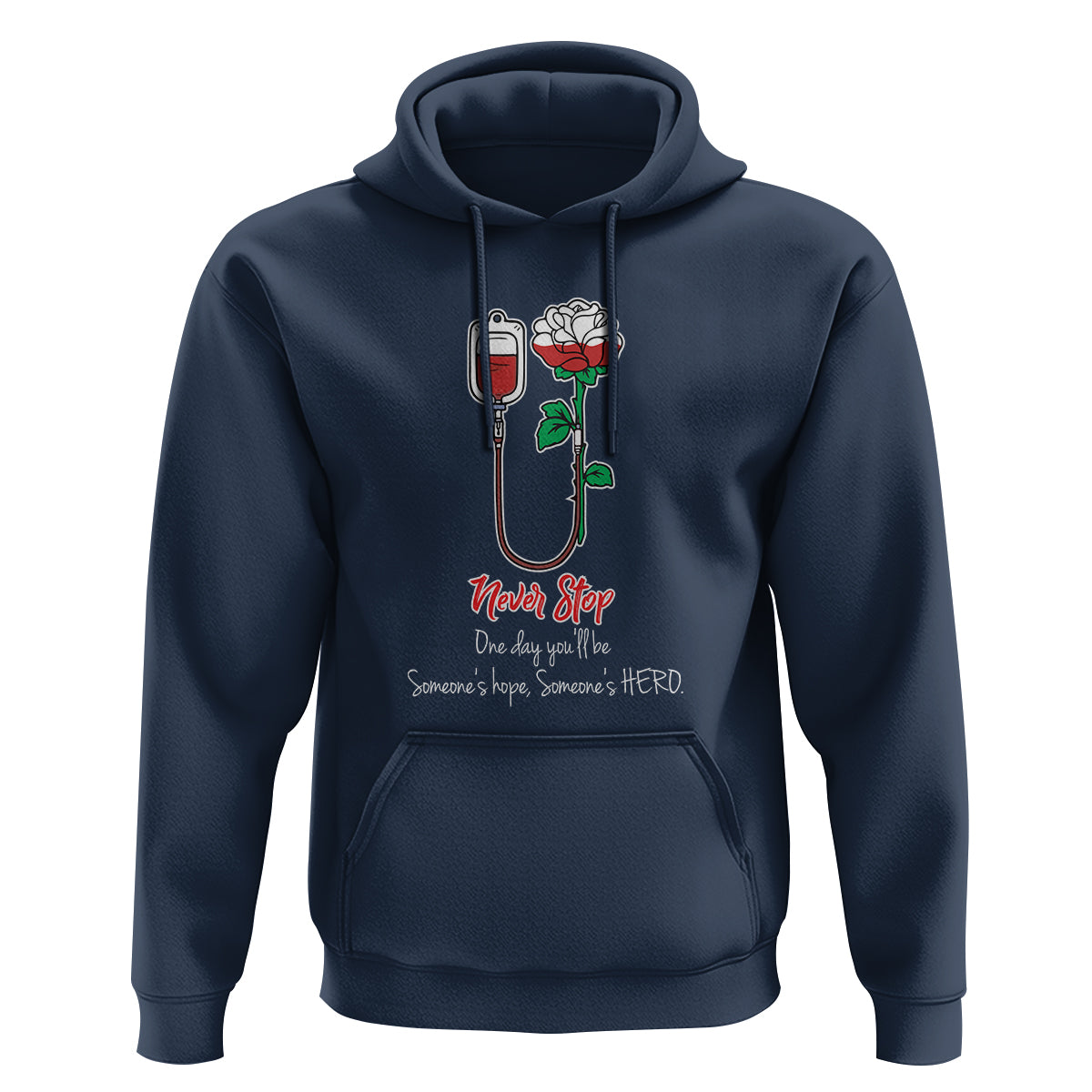 Nurse Hoodie Never Stop One Day You'll Be Someone's Hope Someone's Hero - Wonder Print Shop