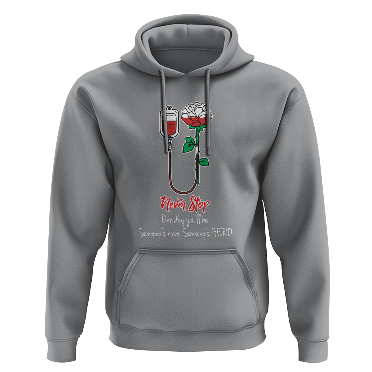 Nurse Hoodie Never Stop One Day You'll Be Someone's Hope Someone's Hero - Wonder Print Shop