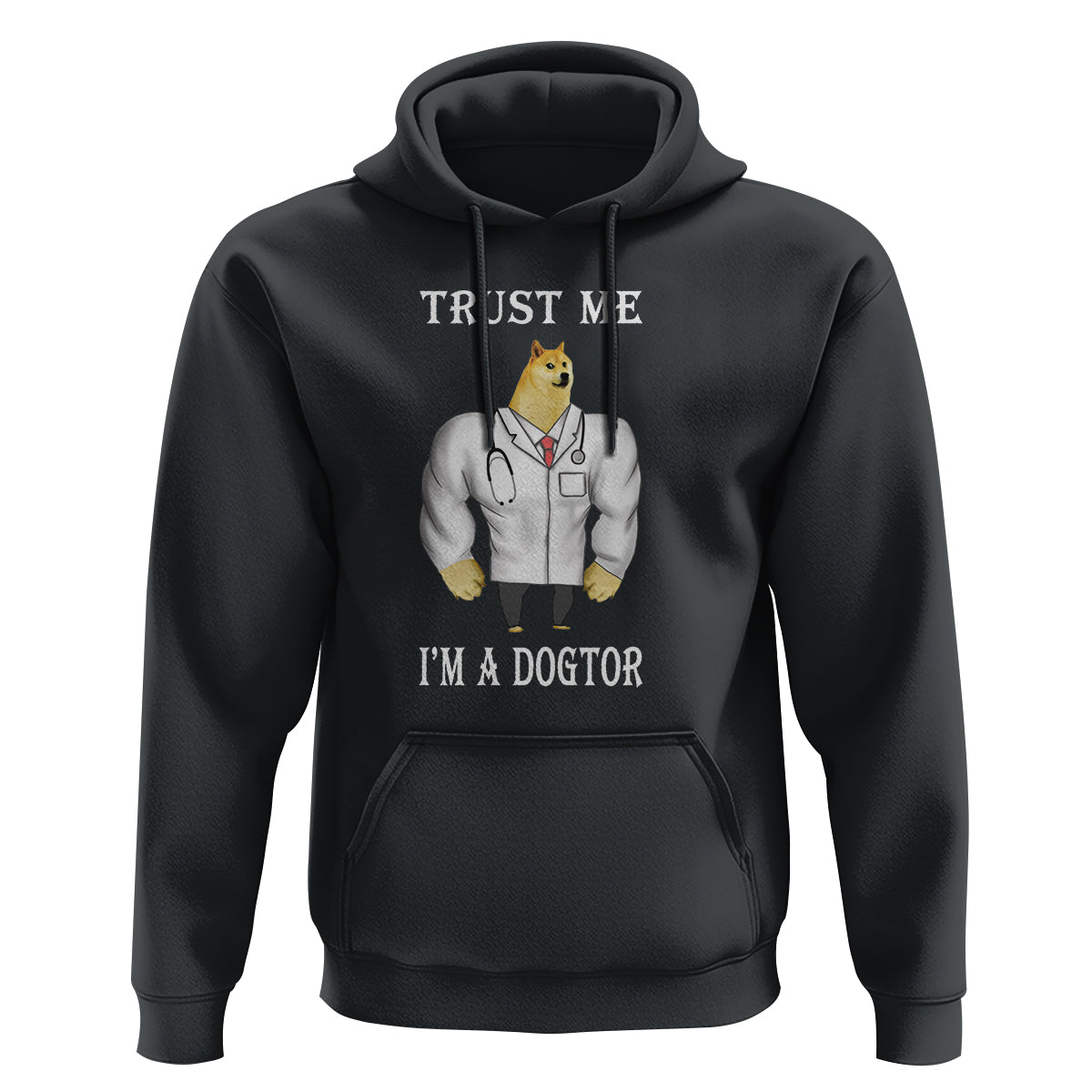 Funny Dog Hoodie Trust Me I'm A Dogtor Dog Doctor - Wonder Print Shop