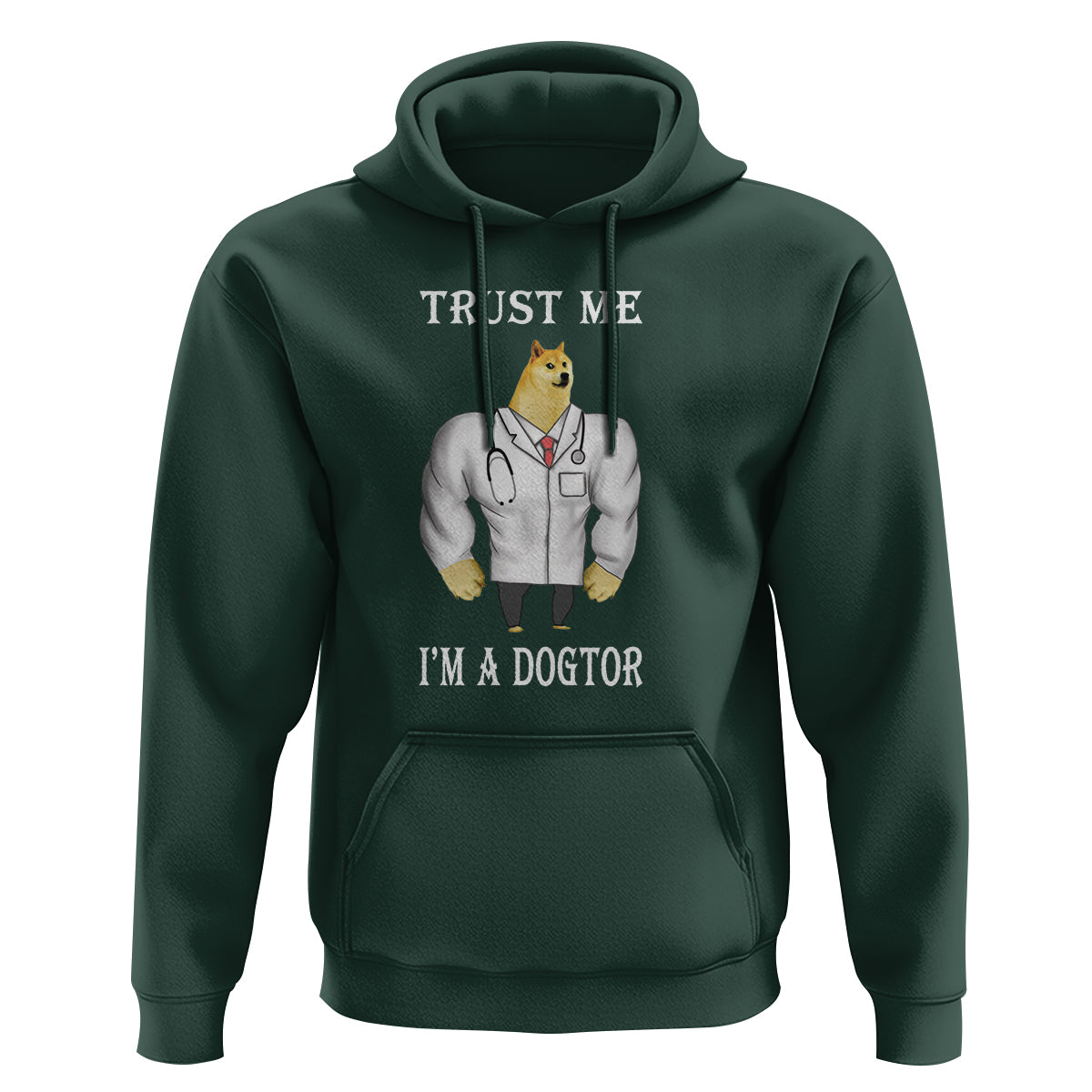 Funny Dog Hoodie Trust Me I'm A Dogtor Dog Doctor - Wonder Print Shop