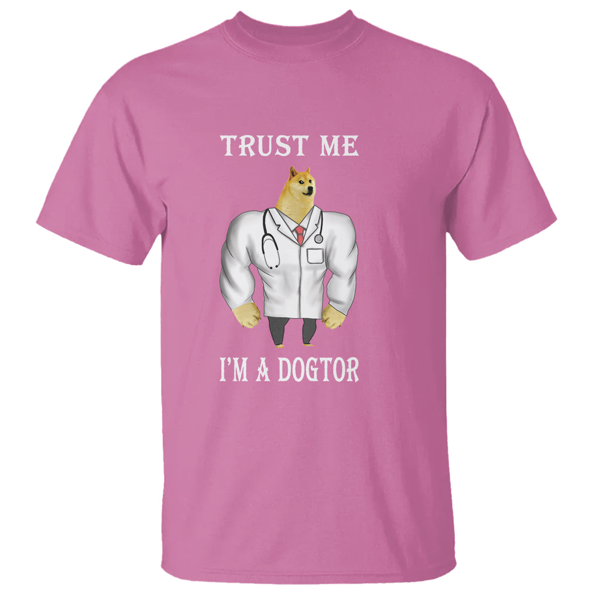 Funny Dog T Shirt Trust Me I'm A Dogtor Dog Doctor - Wonder Print Shop