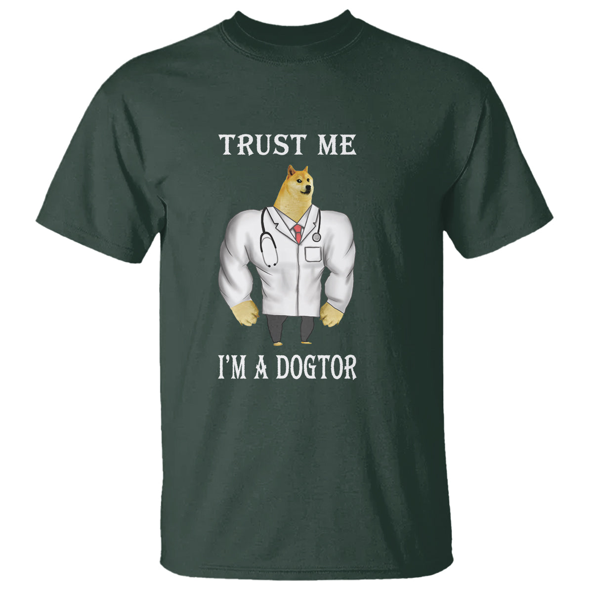 Funny Dog T Shirt Trust Me I'm A Dogtor Dog Doctor - Wonder Print Shop