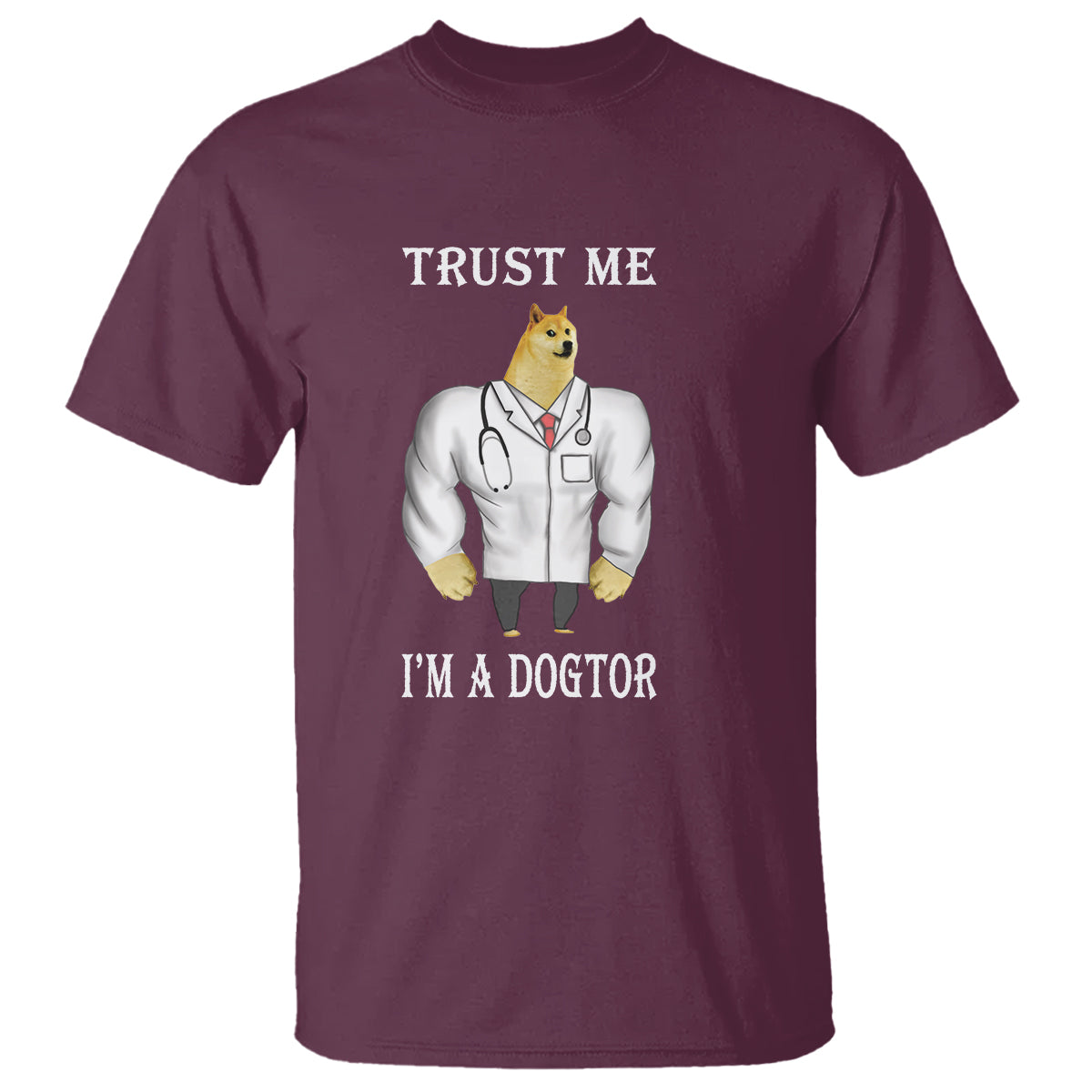 Funny Dog T Shirt Trust Me I'm A Dogtor Dog Doctor - Wonder Print Shop