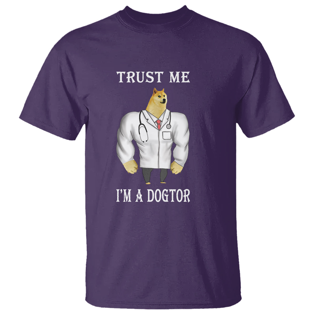 Funny Dog T Shirt Trust Me I'm A Dogtor Dog Doctor - Wonder Print Shop
