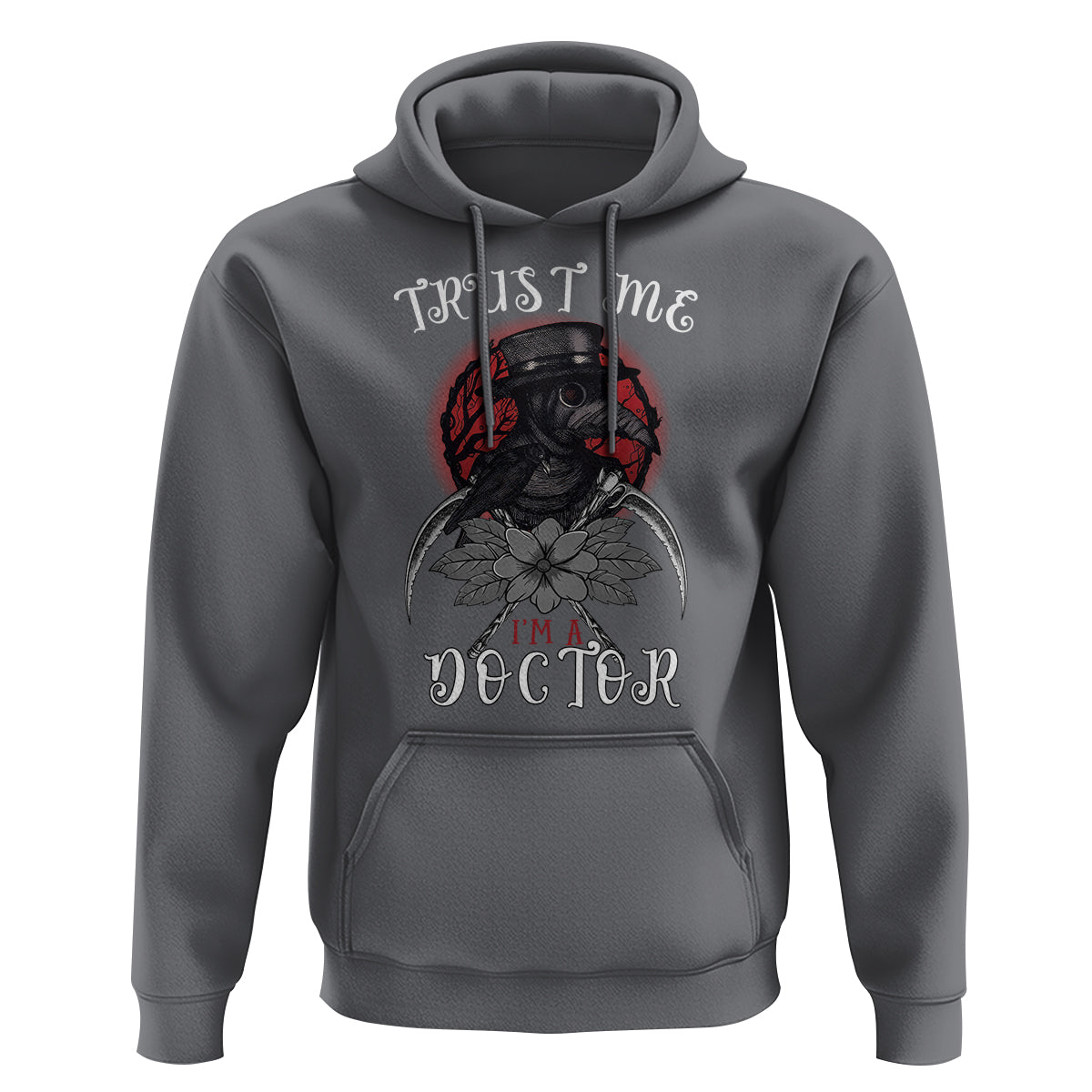 Plague Doctor Hoodie Trust Me I'm A Doctor Face Mask Physician - Wonder Print Shop