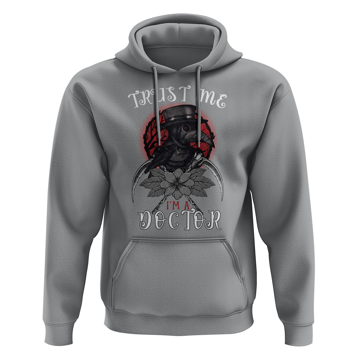 Plague Doctor Hoodie Trust Me I'm A Doctor Face Mask Physician - Wonder Print Shop