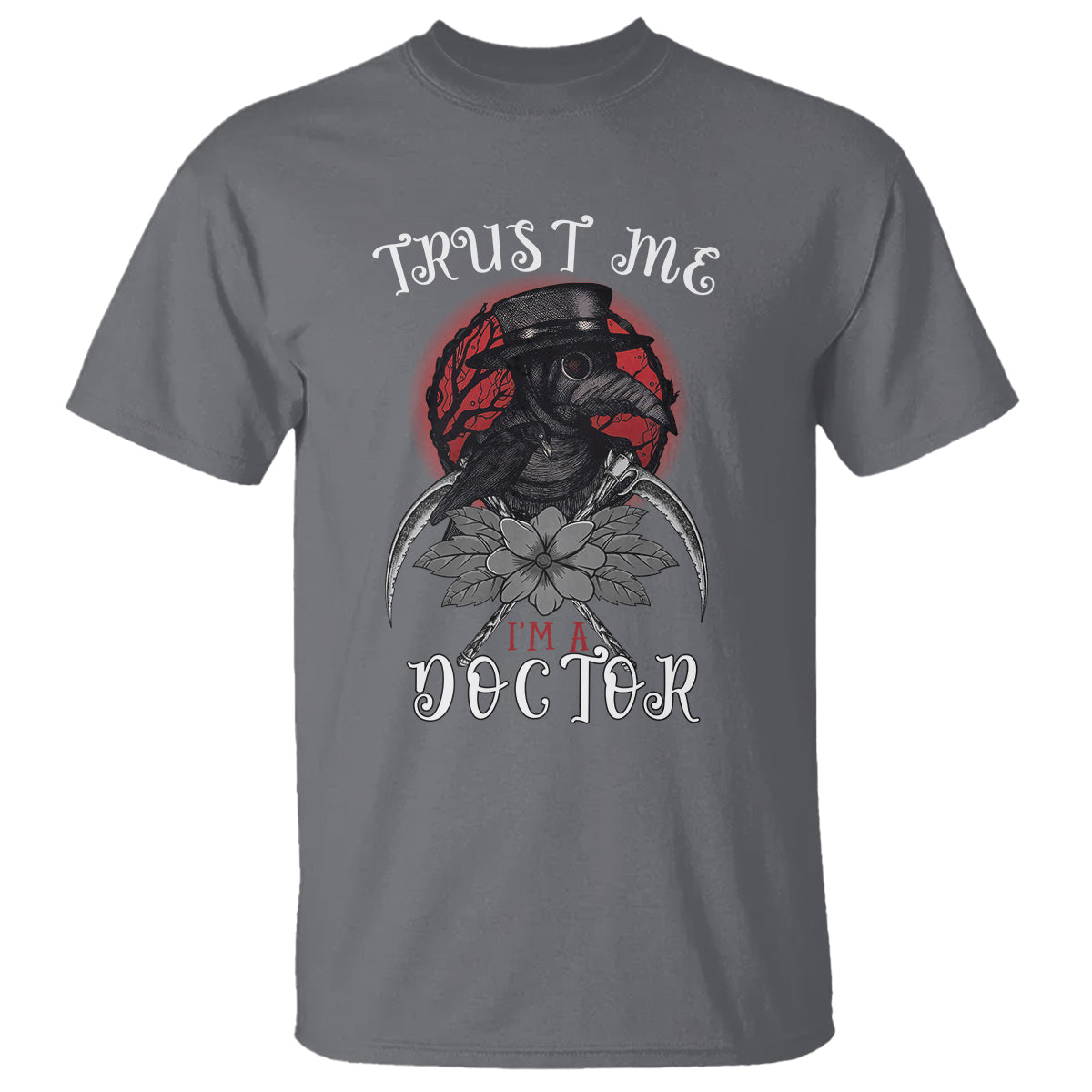 Plague Doctor T Shirt Trust Me I'm A Doctor Face Mask Physician - Wonder Print Shop