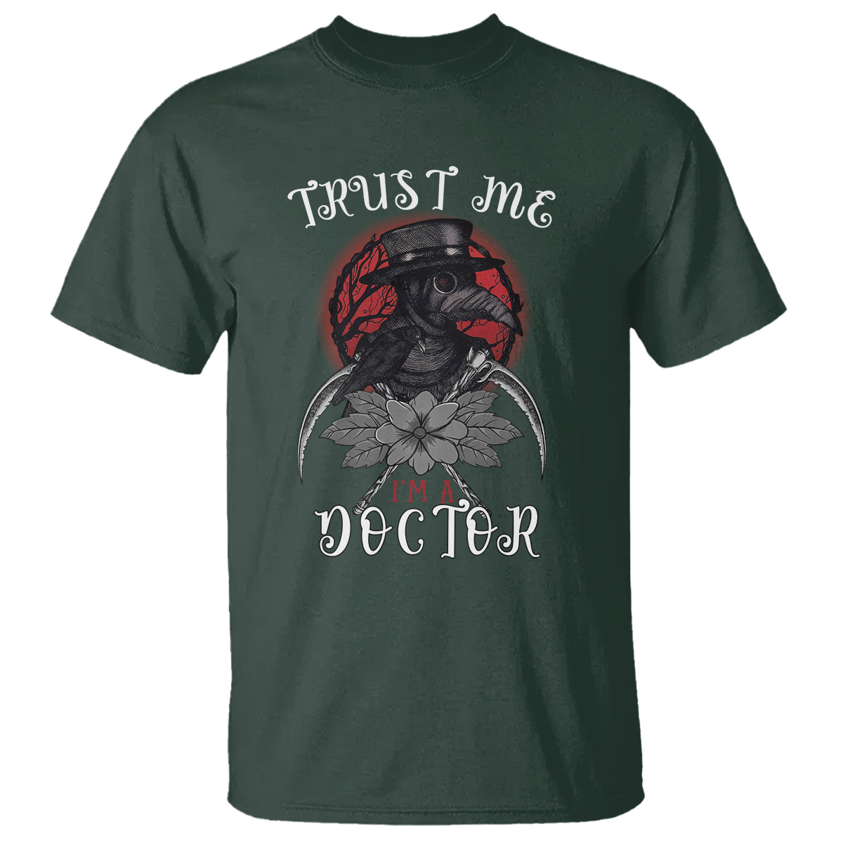Plague Doctor T Shirt Trust Me I'm A Doctor Face Mask Physician - Wonder Print Shop