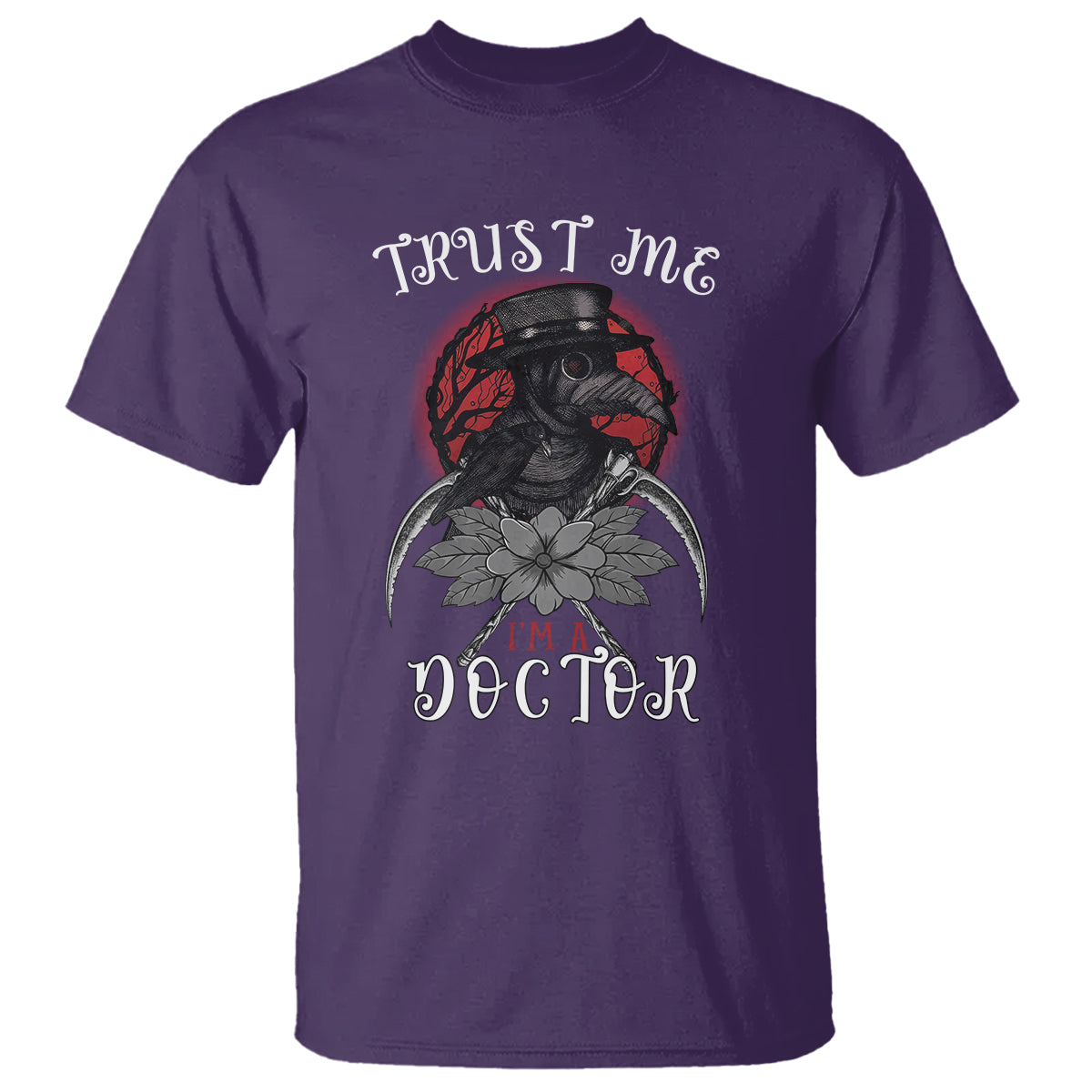 Plague Doctor T Shirt Trust Me I'm A Doctor Face Mask Physician - Wonder Print Shop