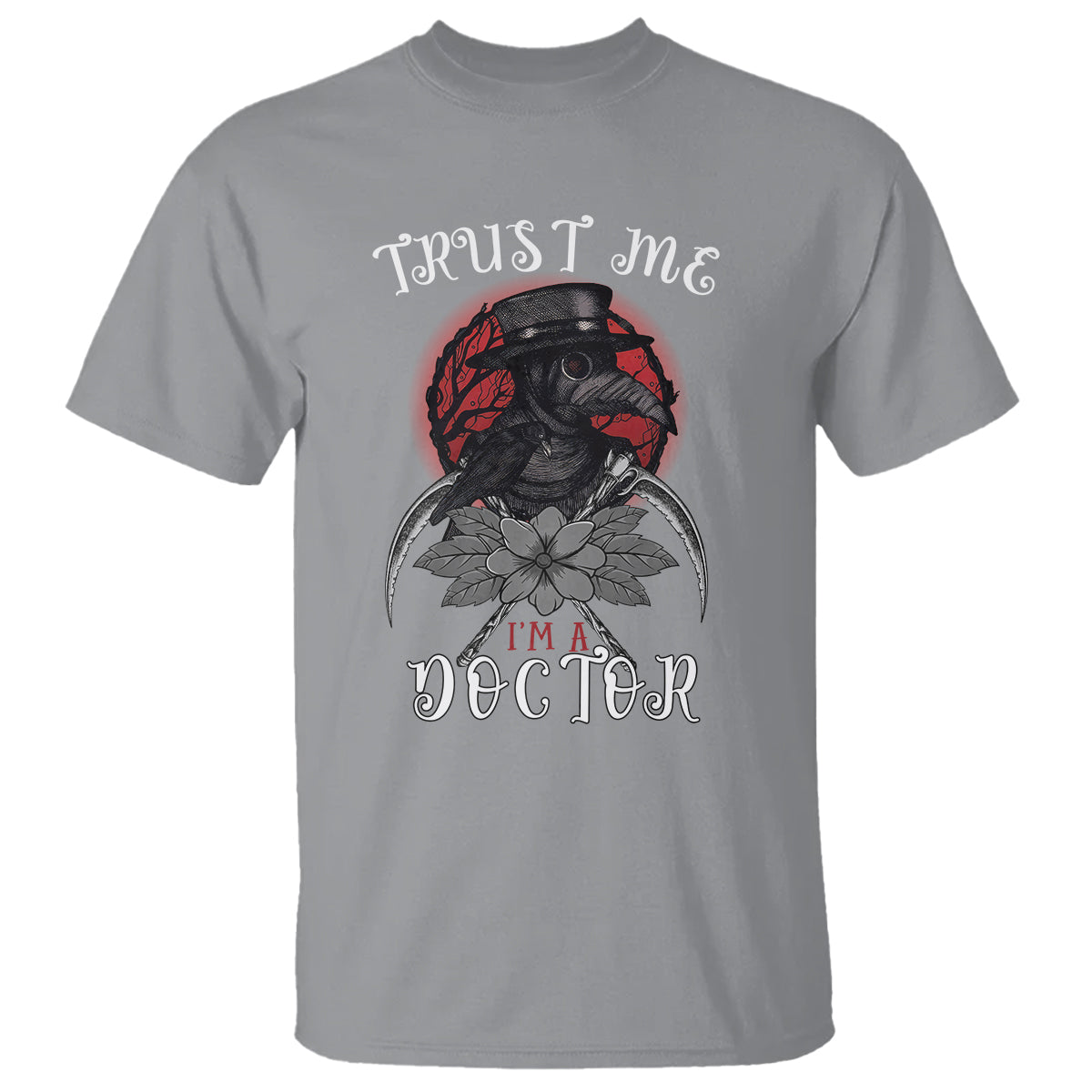 Plague Doctor T Shirt Trust Me I'm A Doctor Face Mask Physician - Wonder Print Shop