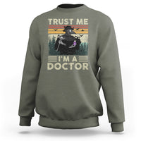 Plague Doctor Sweatshirt Trust Me I'm A Doctor Face Mask Physician - Wonder Print Shop