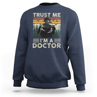 Plague Doctor Sweatshirt Trust Me I'm A Doctor Face Mask Physician - Wonder Print Shop