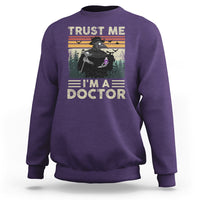 Plague Doctor Sweatshirt Trust Me I'm A Doctor Face Mask Physician - Wonder Print Shop