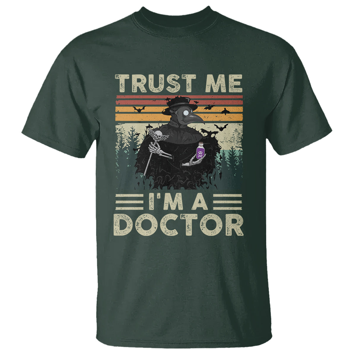 Plague Doctor T Shirt Trust Me I'm A Doctor Face Mask Physician - Wonder Print Shop