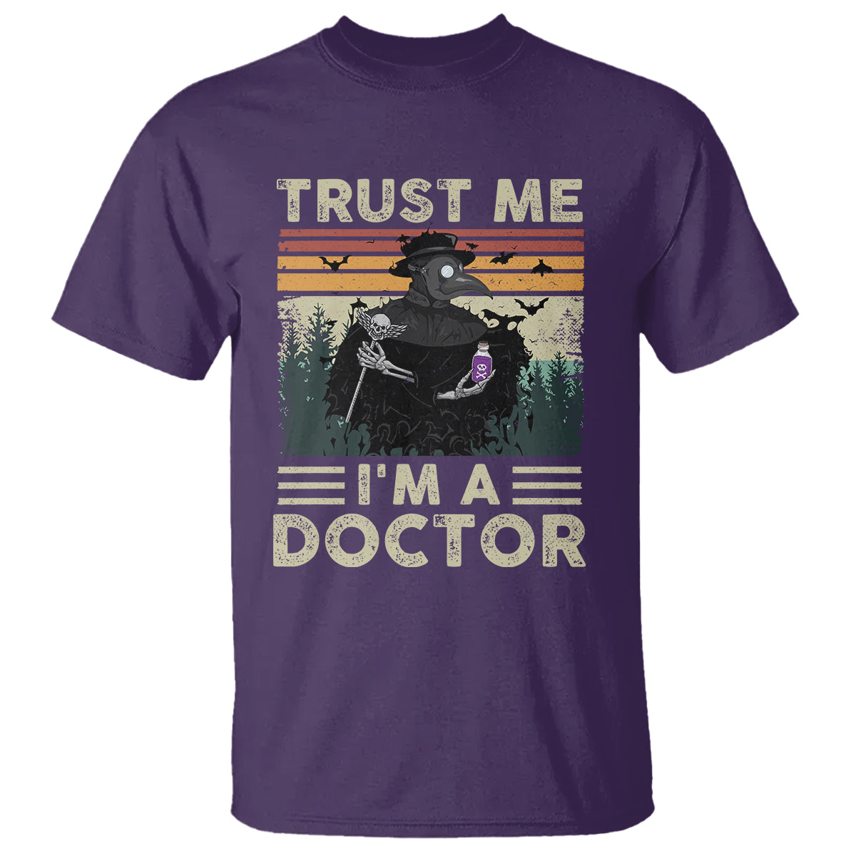 Plague Doctor T Shirt Trust Me I'm A Doctor Face Mask Physician - Wonder Print Shop