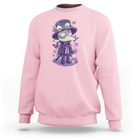 Pastel Goth Cute Creepy Plague Doctor Sweatshirt - Wonder Print Shop