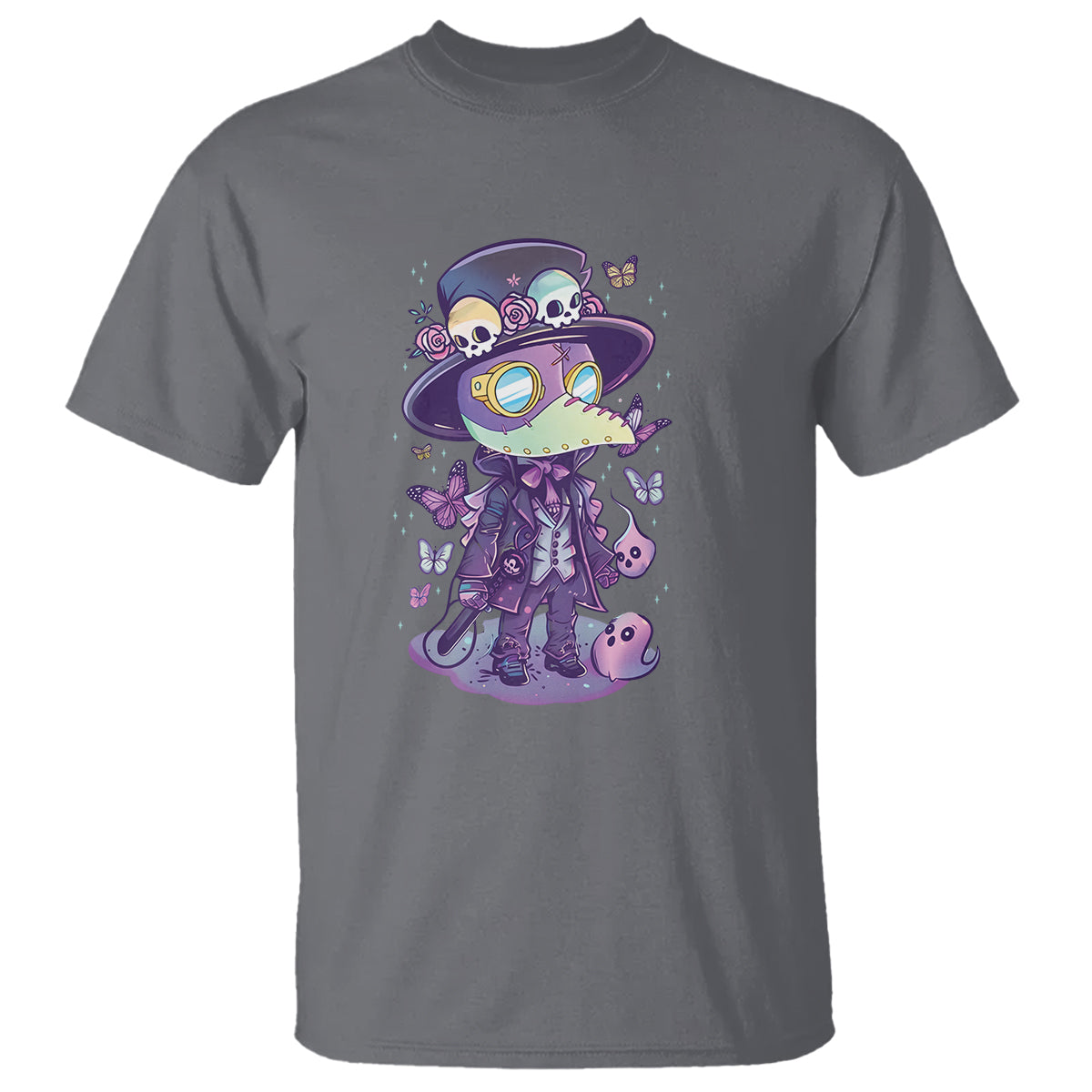 Pastel Goth Cute Creepy Plague Doctor T Shirt - Wonder Print Shop