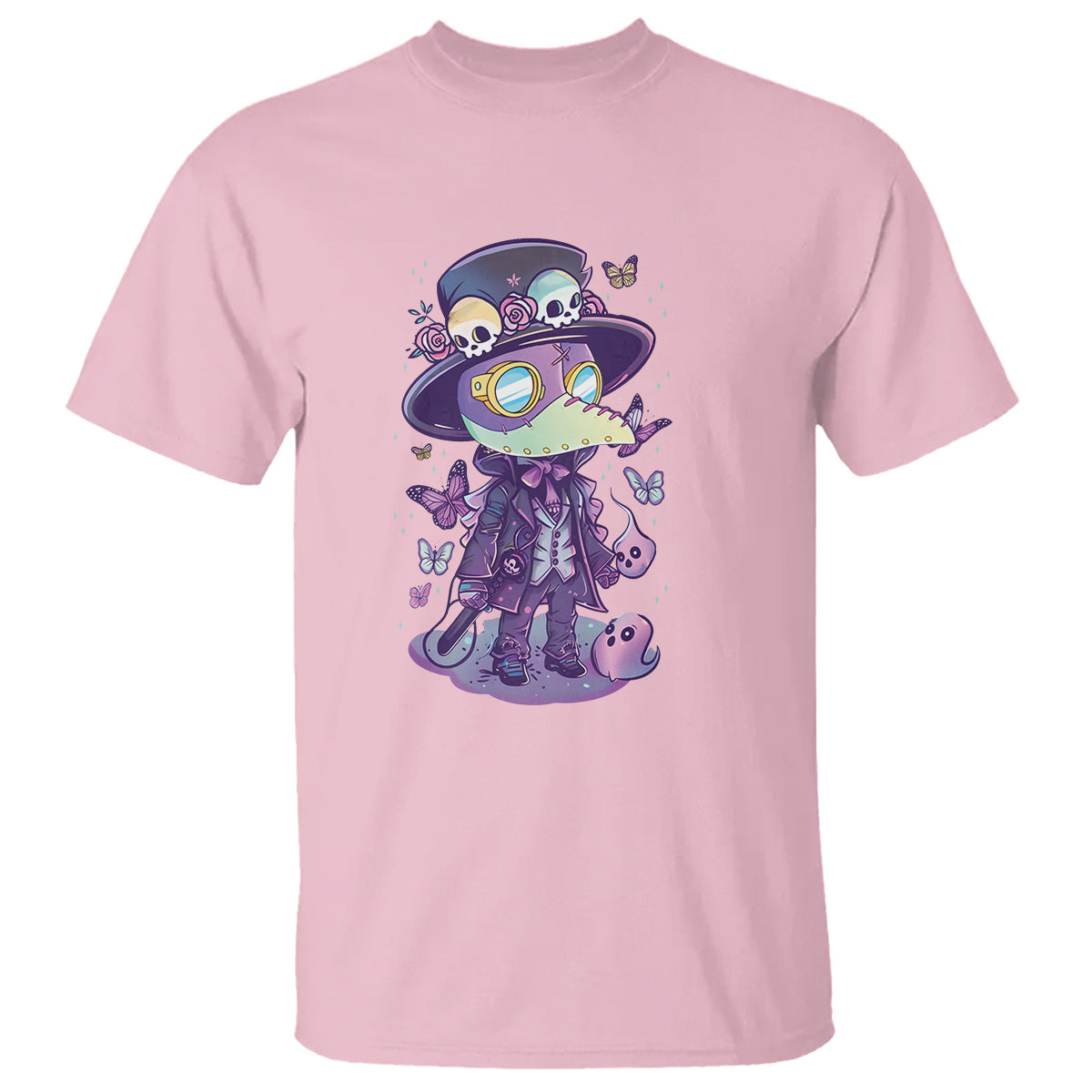 Pastel Goth Cute Creepy Plague Doctor T Shirt - Wonder Print Shop